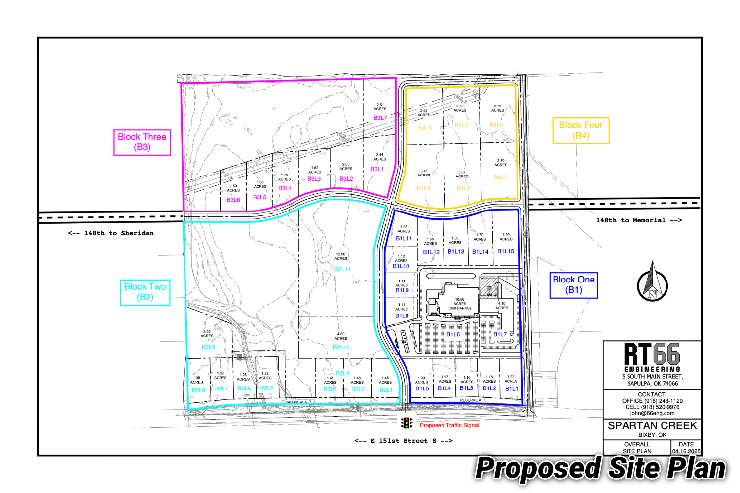 Spartan Creek block layout